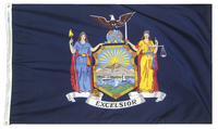 Annin Nylon New York Indoor State Flag, 3 X 5 ft 023361