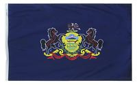 Annin Nylon Pennsylvania Indoor State Flag, 3 X 5 ft, Item Number 023367
