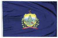Annin Nylon Vermont Heavy Weight Outdoor State Flag, 3 X 5 ft, Item Number 017229