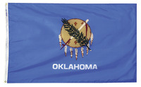Annin Nylon Oklahoma Heavy Weight Outdoor State Flag, 4 X 6 ft, Item Number 017352