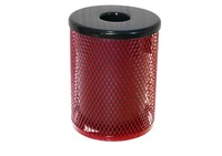 Image for UltraSite 32 Gallon Diamond Pattern Trash Receptacle from School Specialty