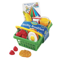 Learning Resources Pretend & Play Healthy Breakfast Set, Basket and 16 Pieces 204919