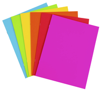 School Smart Bright Blank Books, 8-1/2 x 11 Inches, Assorted Colors, 24 Sheets, Pack of 6, Item Number 2088952