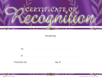 Achieve It! Certificate of Recognition Awards, Fill in the Blank, 11 x 8-1/2 Inches, Pack of 25, Item Number 2105092