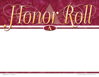 Achieve It! Honor Roll A Recognition Awards, Blank Item, 11 x 8-1/2 Inches, Pack of 25, Item Number 2105094