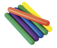 FlagHouse Flying Colors Foam Activity Batons, 10 x 1 Inches, Set of 6 2120926