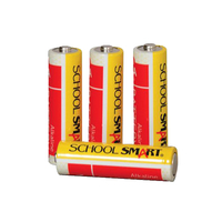 School Smart Alkaline Batteries, AA, Pack of 4 595618
