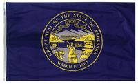Annin Nylon Nebraska Indoor State Flag, 3 X 5 ft, Item Number 023356