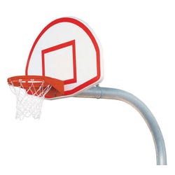 Image for Bison Gooseneck 5-9/16 In Mega Duty Finished Aluminum Fan Playground Basketball System from School Specialty