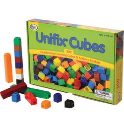 Image for Didax Interlocking Counting Unifix Cubes with Activity Booklet, 300 Pieces from School Specialty