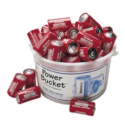 Image for Delta Education D Cell Battery Power Bucket, Pack of 48 from School Specialty