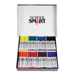 Image for School Smart Washable Markers, Conical Tip, Assorted Colors, Pack of 200 from School Specialty