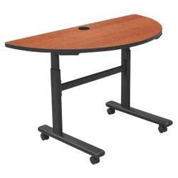 Image for MooreCo Sit/Stand Flipper Half Round Table from School Specialty