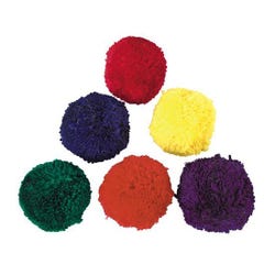 Image for Colored Fleece Ball Set, 4 Inches, Assorted Colors, Set of 6 from School Specialty