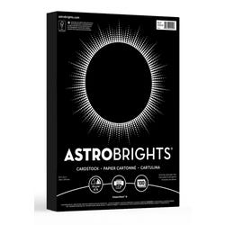 Image for Astrobrights Card Stock, 65 lb, 8-1/2 x 11 Inches, Eclipse Black, 100 Sheets from School Specialty