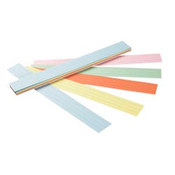 Image for Pacon Sentence Strips, Assorted Colors, 3 x 24 Inch, Pack of 100 from School Specialty