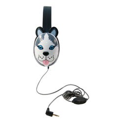 Califone Listening First 2810-BE Over-Ear Stereo Headphones with Inline Volume Control, 3.5mm Plug, Bear, Each, Item Number 2103813