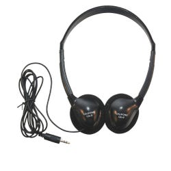 Image for Califone CA-2 Lightweight On-Ear Headphone, 3.5mm Plug, Black from School Specialty