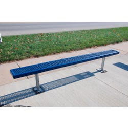 Image for Kay Park-Rec Portable Bench with Back, 6 Feet, Plastisol Coated from School Specialty