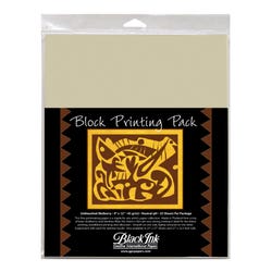 Image for Black Ink Block Printing Paper Pack, 9 x 12 Inches, Unbleached Mulberry, 25 Sheets from School Specialty