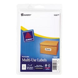 Image for Avery Removable ID Labels, 1-1/2 x 3 Inches, Pack of 150 from School Specialty