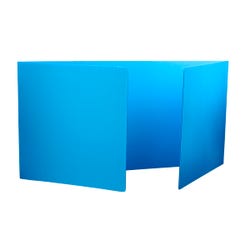 Image for Flipside Premium Plastic Study Carrels, 18 x 48 Inches, Blue, Pack of 24 from School Specialty
