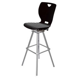 Image for Classroom Select NeoClass Swivel Stool, 18 Inch Shell Seat, Chrome Frame from School Specialty