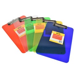 Image for School Smart Low-Profile Acrylic Clipboard, 12-3/8 x 8-7/8 x 5/8 Inches, Plastic from School Specialty