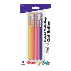 Image for Pentel Mattehop Hybrid Gel Roller Pens, Assorted Fashion Colors, Set of 4 from School Specialty