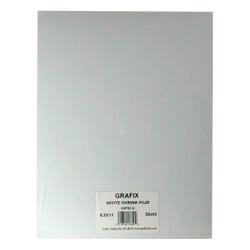 Image for Grafix Shrink Film, 8-1/2 x 11 Inches, White, Pack of 50 from School Specialty