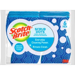 Image for Scotch-Brite Scrub Dots Non-Scratch Scrub Sponge, Pack of 6 from School Specialty