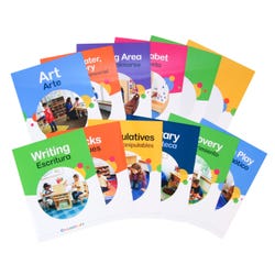 Image for Childcraft Bilingual Learning Center Signs, Set of 12 from School Specialty