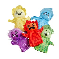 Image for Hand2Mind Express My Feelings Puppets, Set of 5 from School Specialty
