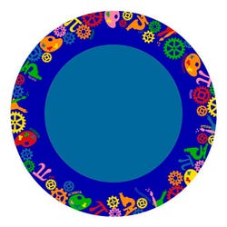 Image for Childcraft STEAM Carpet, 6 Feet, Round from School Specialty