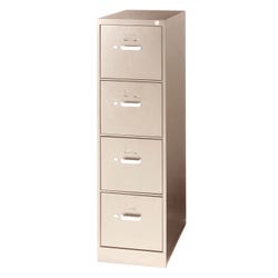 Classroom Select 4-Drawer Vertical File Cabinet, 15 x 25 x 52 Inches, Putty 2073484
