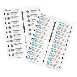 Avery Professional Reusable Name Badge System, Silver, 1 In x 3 In, for Laser Printers 2134669