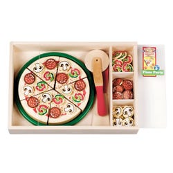 Image for Melissa & Doug Special Occasion Play Food Pizza Party Set, 54 Pieces from School Specialty