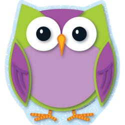 Image for Carson Dellosa Colorful Owl Notepad, 5-3/4 x 6 Inches, 50 Sheets from School Specialty