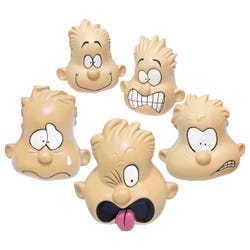 Image for The Pencil Grip Inc Feeling Heads, Caucasian, Set of 5 from School Specialty