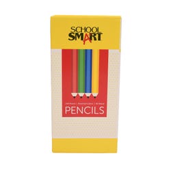 School Smart Traditional No 2 Pencils, Assorted Colors, Pack of 144 085002