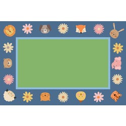 Image for Childcraft Animal Friends Border Rug, 10 Feet 6 Inches x 13 Feet 2 Inches, Rectangle from School Specialty