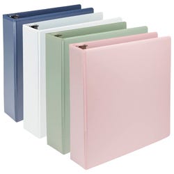 Image for Samsill Earth Choice Durable View Binder, D-Ring, 2 Inches, Assorted Colors, Pack of 4 from School Specialty