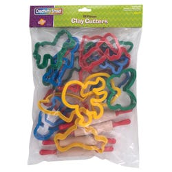 Image for Creativity Street Multiple Shape Clay Cutter Set, Plastic, Assorted Colors, Set of 20 from School Specialty