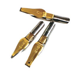 Speedball Reservoir Dip Flat Lettering Pen, Assorted Tip, Set of 6 Item Number 380423