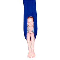 Image for Abilitations Cocoon Swing, Lycra, 60 x 40 Inches, 120 Pound Capacity, Blue from School Specialty