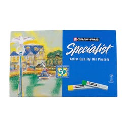 Sakura Cray-Pas Specialist Oil Pastels, Assorted Colors, Set of 50 Item Number 1394578