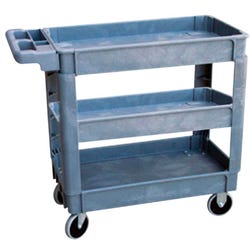Image for Classroom Select 3-Shelves Utility Cart, 25-1/2 x 37-1/2 x 33 Inches, 750lb, High Density Thermoplastic, 4 Wheel from School Specialty