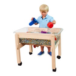 Childcraft Mobile Mini Sand and Water Table Without Cover, 30 x 19-1/4 x 22-3/16 Inches 071898