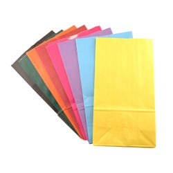 Image for Hygloss Colored Craft Bags, 5 x 9-3/4 Inches, Assorted Colors, Pack of 100 from School Specialty