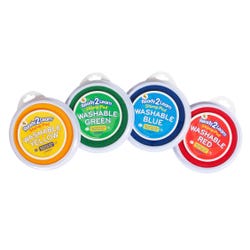 Image for Ready2Learn Jumbo Washable Stamp Pad Set, Assorted Colors, Set of 4 from School Specialty